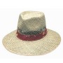 Natural Straw Hat with Green Under – S-M-L-XL