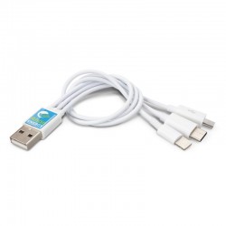 Shopping Tote Bags - Triple Connector Cable