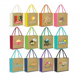 Calico & Jute Bags - Monza Jute Tote Bag