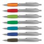 Plastic Promotional Pens - Vistro Silver Barrel Plastic Pen