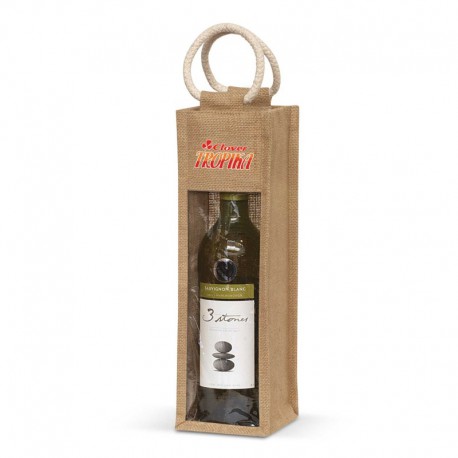 Serena Jute Wine Carrier