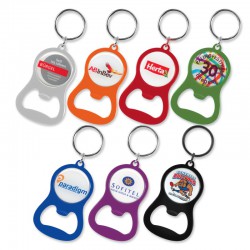 Metal Keyrings - Chevron Bottle Opener Key Ring