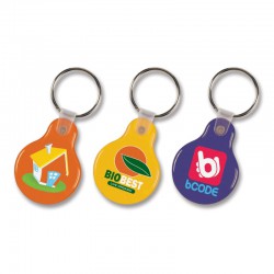 Printed Keyrings - Flexi Resin Key Ring - Round