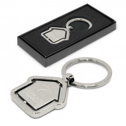 Metal Keyrings - Spinning House Metal Key Ring