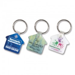 Printed Keyrings - Flexi Resin Key Ring - House