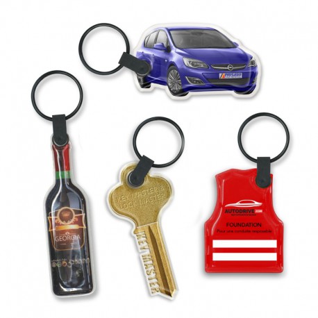 Printed Keyrings - Star Flex Key Ring