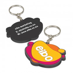 Printed Keyrings - PVC Key Ring Small - One Side Moulded