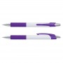 Plastic Promotional Pens - Cleo White Barrel Plastic Pen