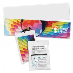 Sports Towels - Yeti Premium Cooling Towel - Full Colour - Pouch