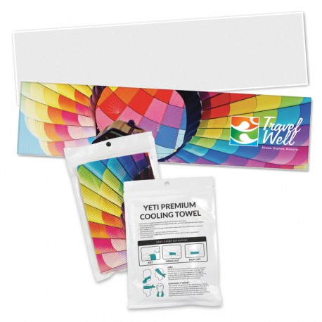 Sports Towels - Yeti Premium Cooling Towel - Full Colour - Pouch