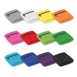Exercise Sets - Wrist Sweat Band with Pocket