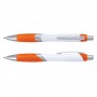 Plastic Promotional Pens - Borg Pen - White Barrel