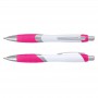 Plastic Promotional Pens - Borg Pen - White Barrel