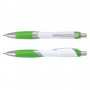 Plastic Promotional Pens - Borg Pen - White Barrel