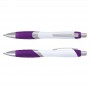 Plastic Promotional Pens - Borg Pen - White Barrel
