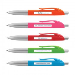 Plastic Promotional Pens - Spin Message Pen