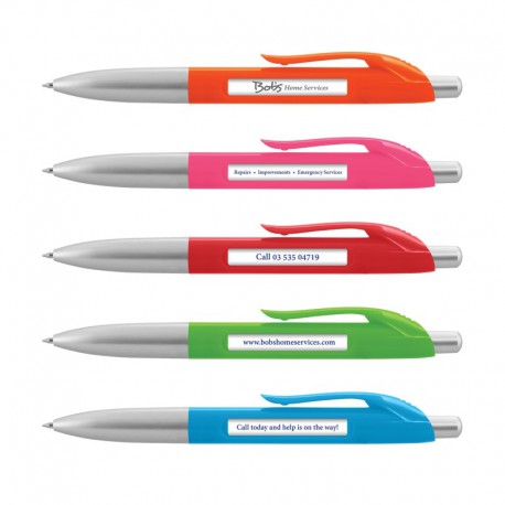 Plastic Promotional Pens - Spin Message Pen