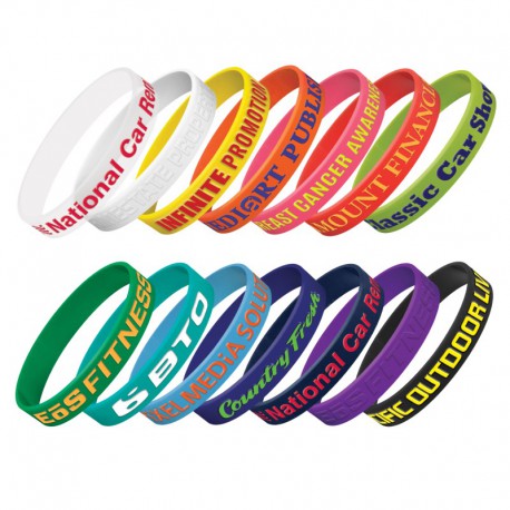 Silicone Wrist Band - Embossed