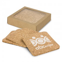 Coasters - Oakridge Cork Coaster Square Set of 4