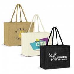 Calico & Jute Bags - Torino Jute Tote Bag - Colour Match