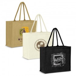 Calico & Jute Bags - Modena Jute Tote Bag - Colour Match