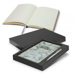 Flasks - Marble Notebook and Pen Gift Set