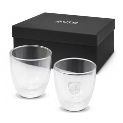 Name & Pin Badges - Tivoli Double Wall Glass Set - 310ml