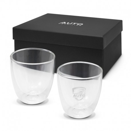 Name & Pin Badges - Tivoli Double Wall Glass Set - 310ml