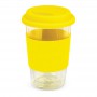 Reusable Coffee Cups - Aztec Double Wall Glass Cup