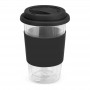 Reusable Coffee Cups - Aztec Double Wall Glass Cup