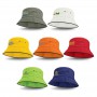 Wide Brim Hats - Bondi Bucket Hat - Black Sandwich Trim