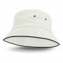 Wide Brim Hats - Bondi Bucket Hat - Black Sandwich Trim