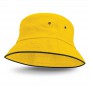 Wide Brim Hats - Bondi Bucket Hat - Black Sandwich Trim