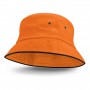 Wide Brim Hats - Bondi Bucket Hat - Black Sandwich Trim
