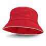Wide Brim Hats - Bondi Bucket Hat - White Sandwich Trim