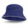 Wide Brim Hats - Bondi Bucket Hat - White Sandwich Trim