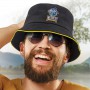 Wide Brim Hats - Bondi Bucket Hat - Coloured Sandwich Trim