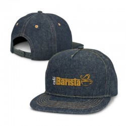 Caps - Denim Flat Peak Cap