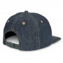 Denim Flat Peak Cap