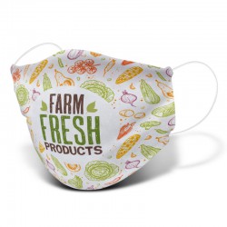 Portable Headphones - Reusable Face Mask Full Colour - Large