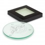 Coasters - Venice Glass Coaster Set of 2 - Round