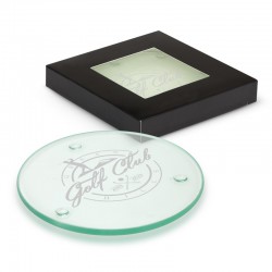 Coasters - Venice Glass Coaster Set of 2 - Round
