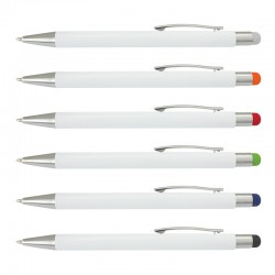 BBQ Sets - Lancer Stylus Pen - White Barrel