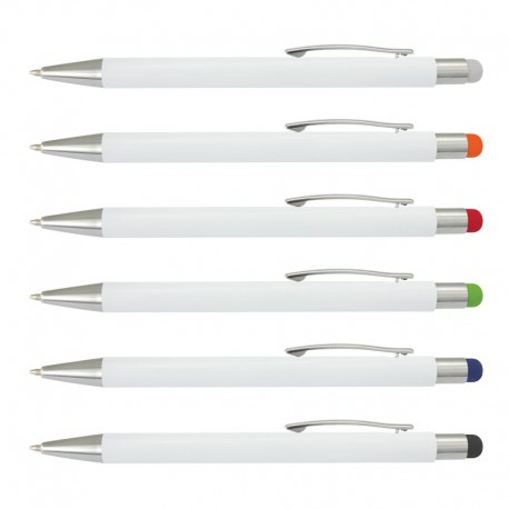 BBQ Sets - Lancer Stylus Pen - White Barrel