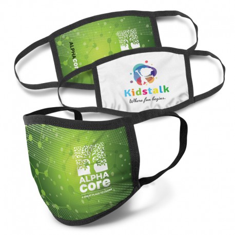 Portable Headphones - Full Colour 3-Ply Reusable Face Mask