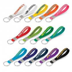 Printed Keyrings - Silicone Key Ring - Embossed