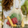 Toiletry Bags - Cotton Mesh Foldaway Tote Bag