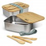 Homeware Products - Stainless Steel Lunch Box with Cutlery