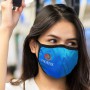 Portable Headphones - Full Colour Reusable Face Mask Premium - Indent