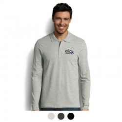 Men's Promotional Polo Shirts - SOLS Perfect Mens Long Sleeve Polo